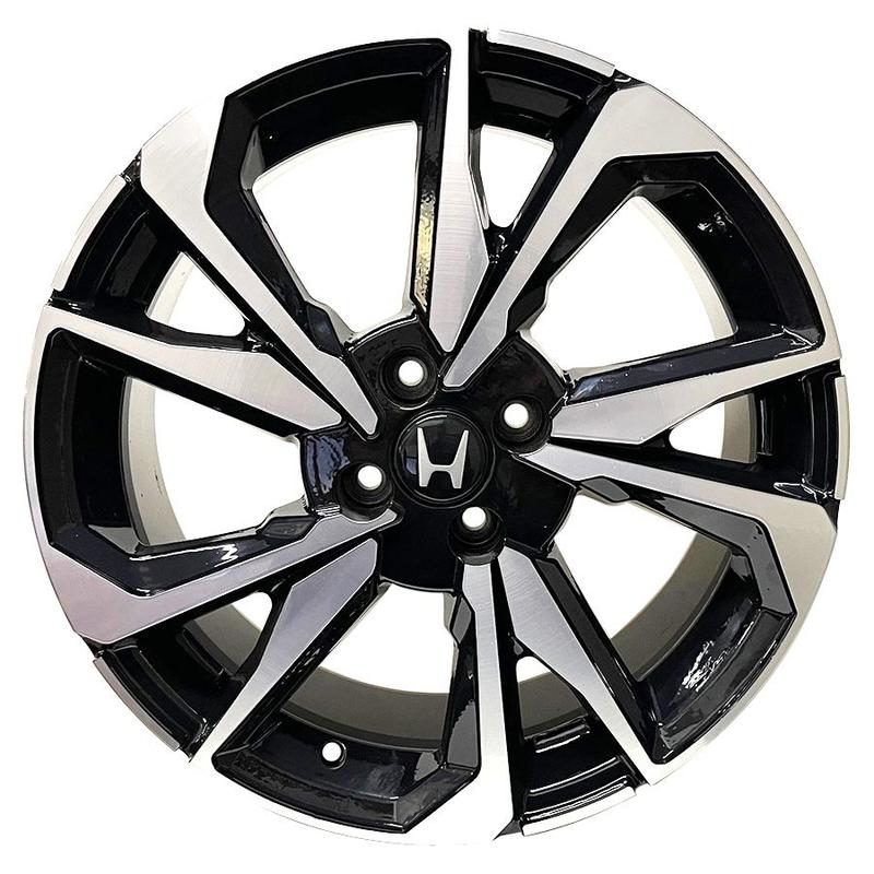 Kit 4 Rodas Aro 17 Honda 4x100 ZK-988 BD - Zunky - Roda de Carro